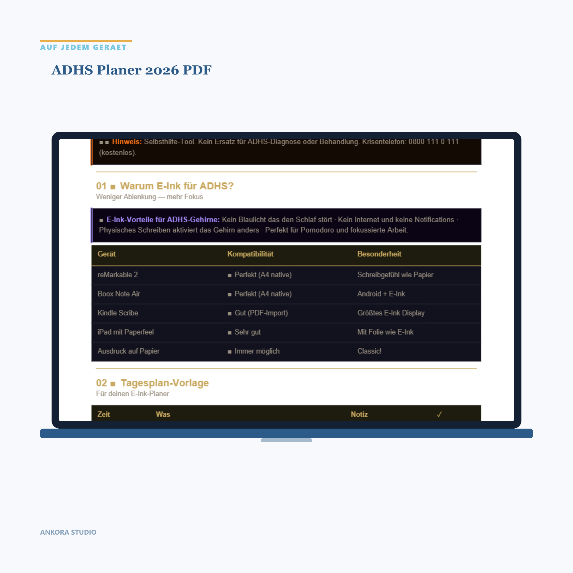 ADHS Planer 2026 PDF
