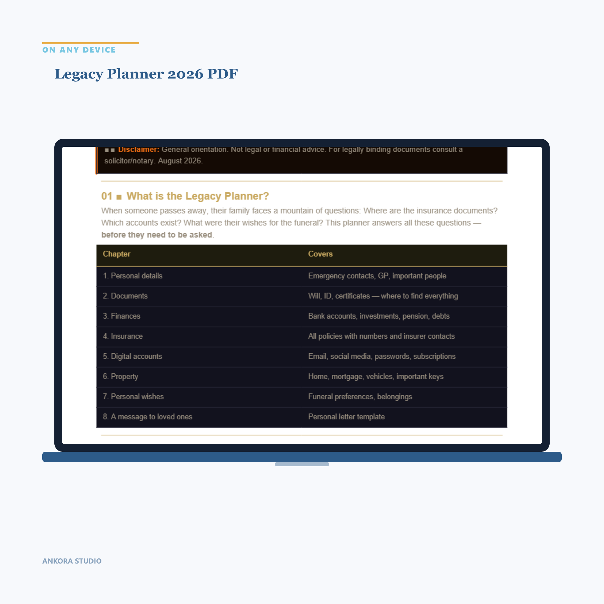 Legacy Planner 2026 PDF