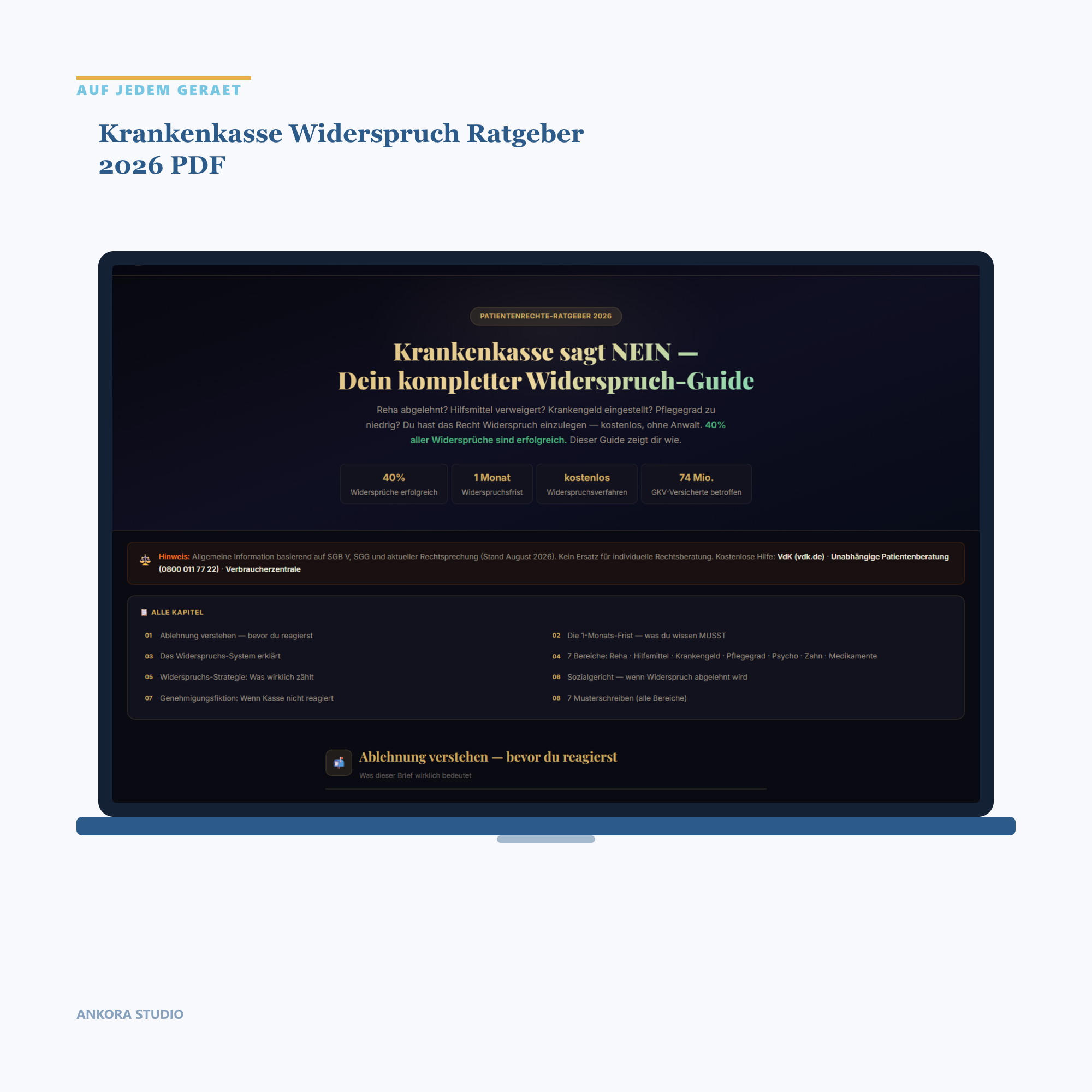 Krankenkasse Widerspruch Ratgeber 2026 PDF