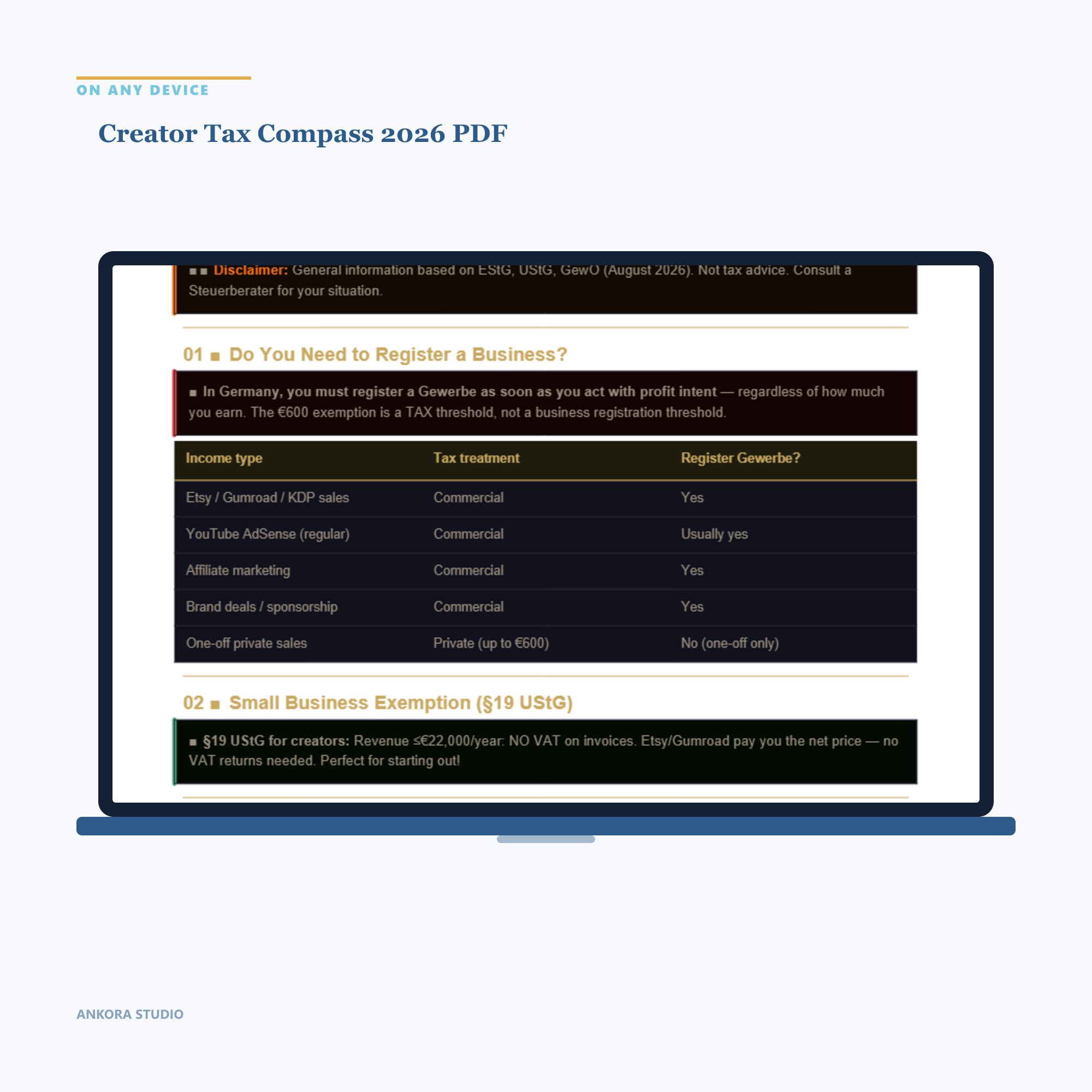 Creator Tax Compass 2026 PDF