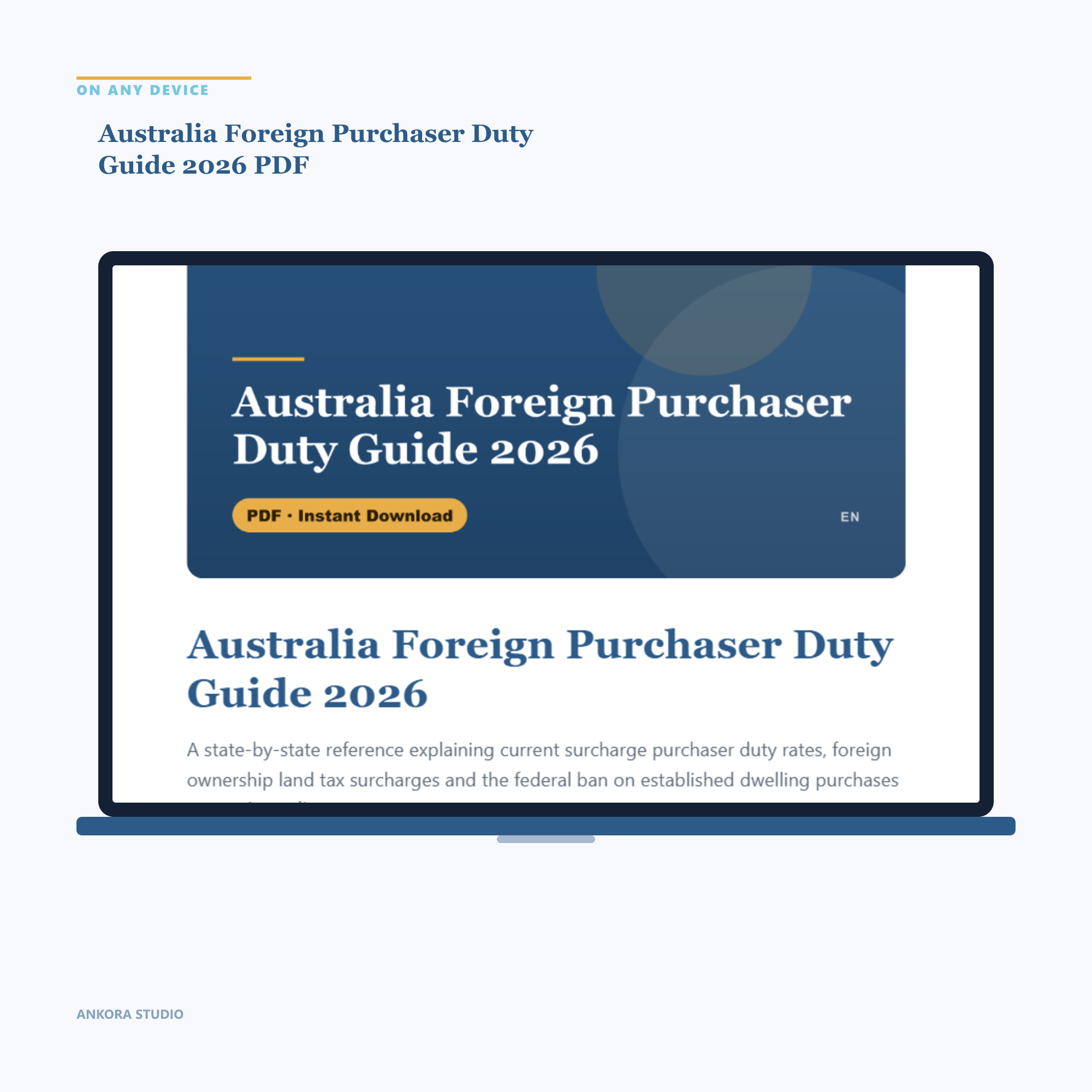 Australia Foreign Purchaser Duty Guide 2026 PDF