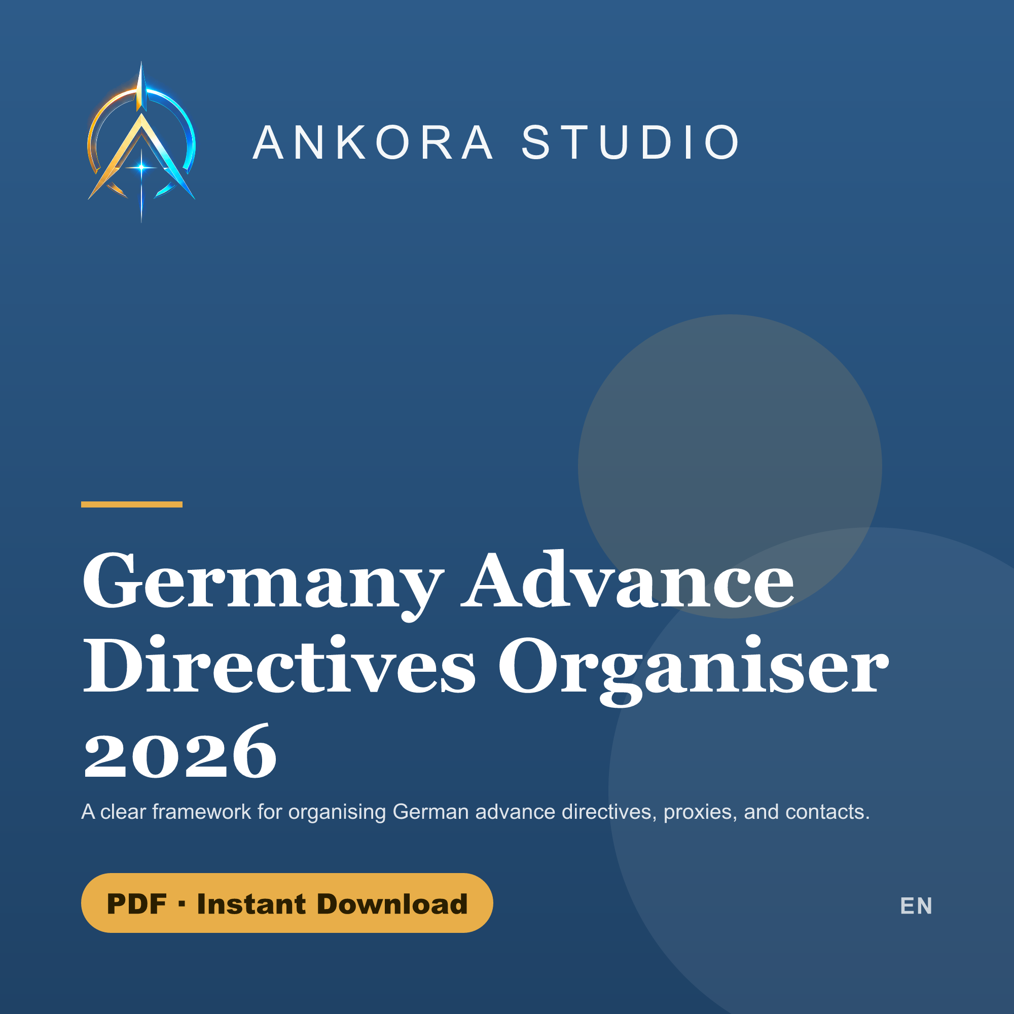 Germany Advance Directives Organiser 2026 PDF