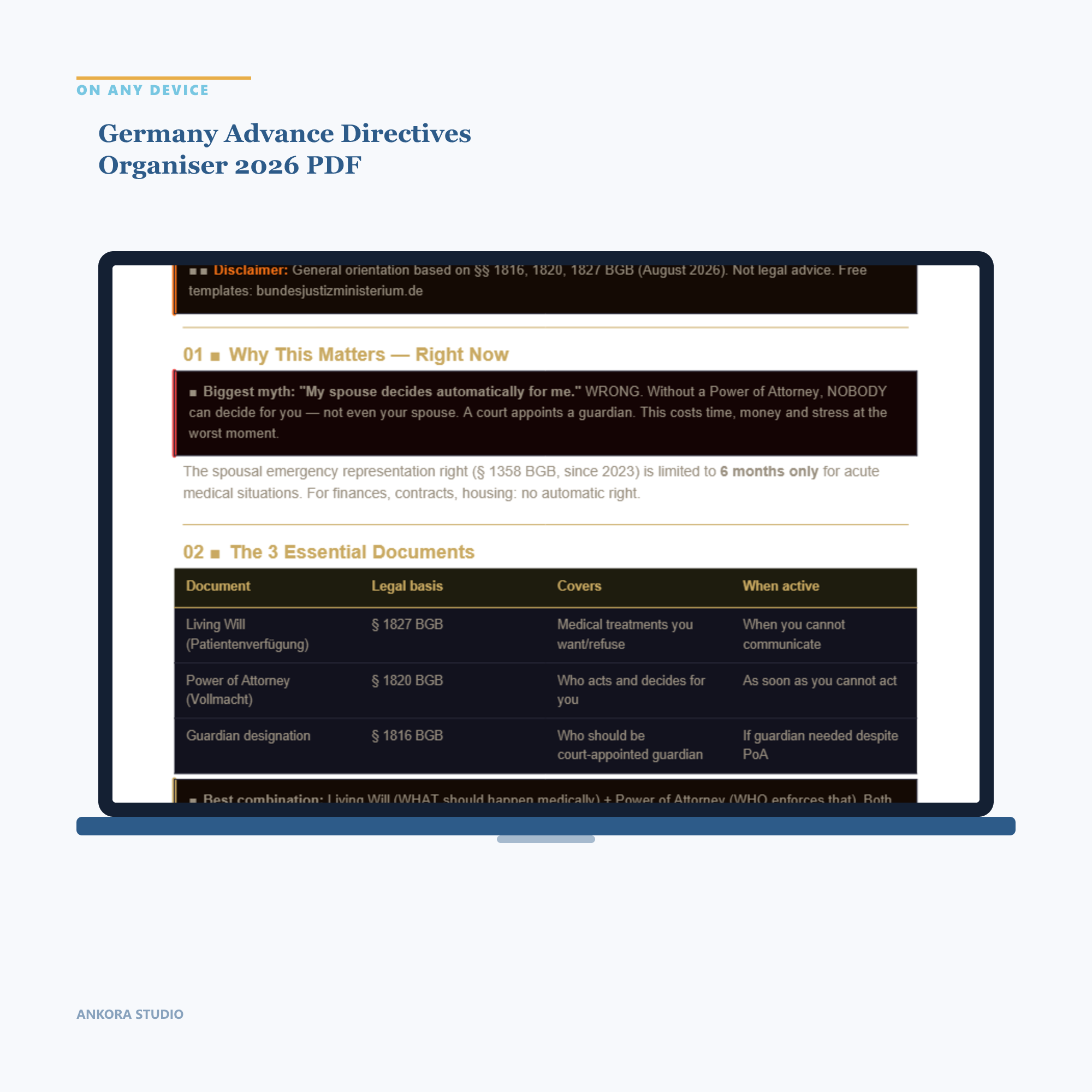 Germany Advance Directives Organiser 2026 PDF