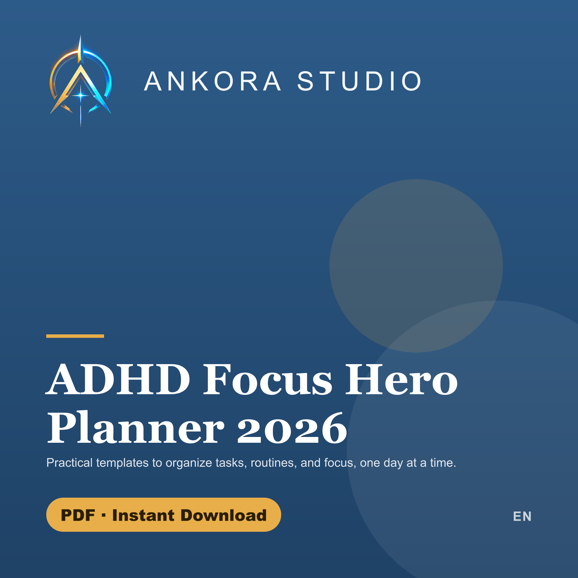 ADHD Focus Hero Planner 2026 PDF