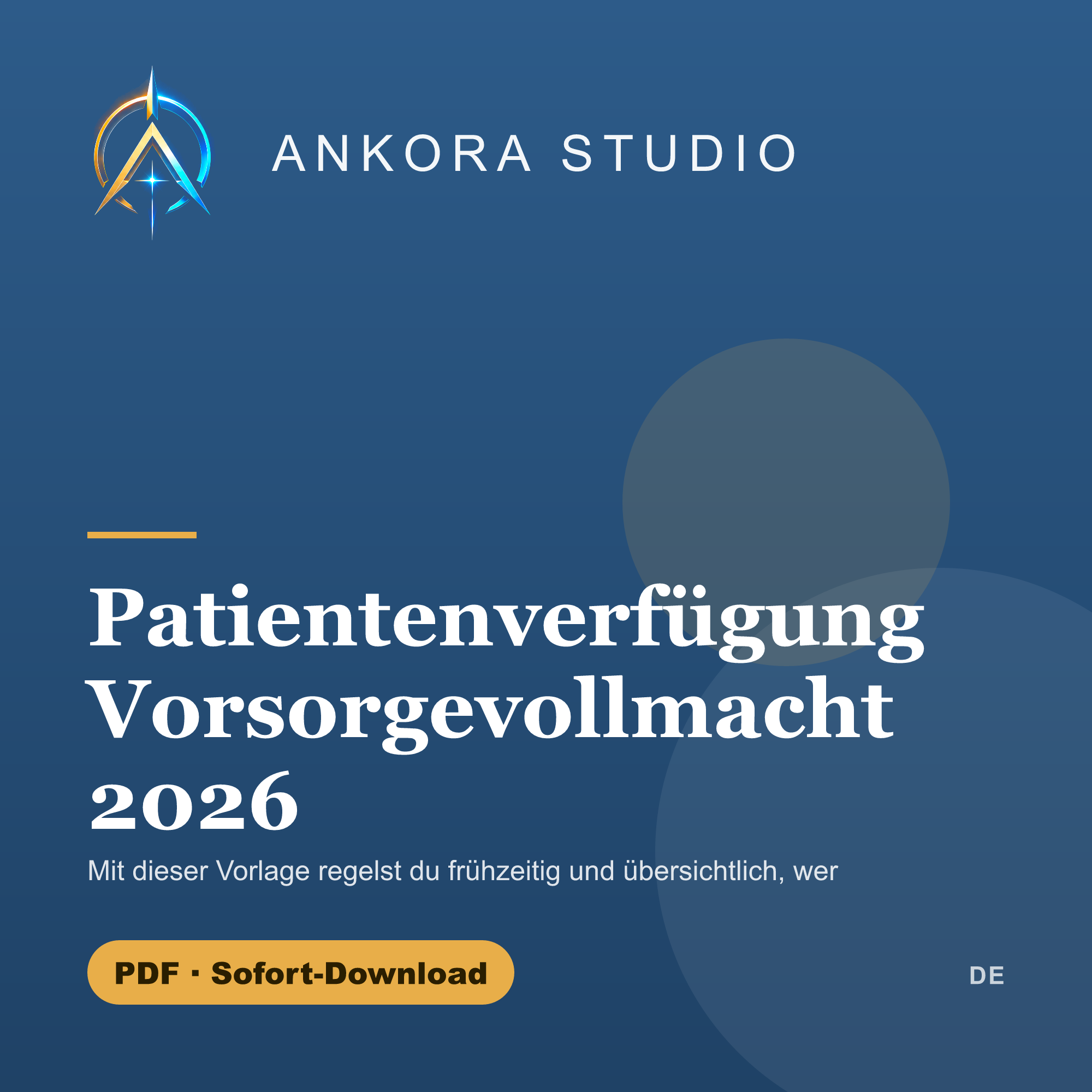 Patientenverfügung & Vorsorgevollmacht 2026 PDF