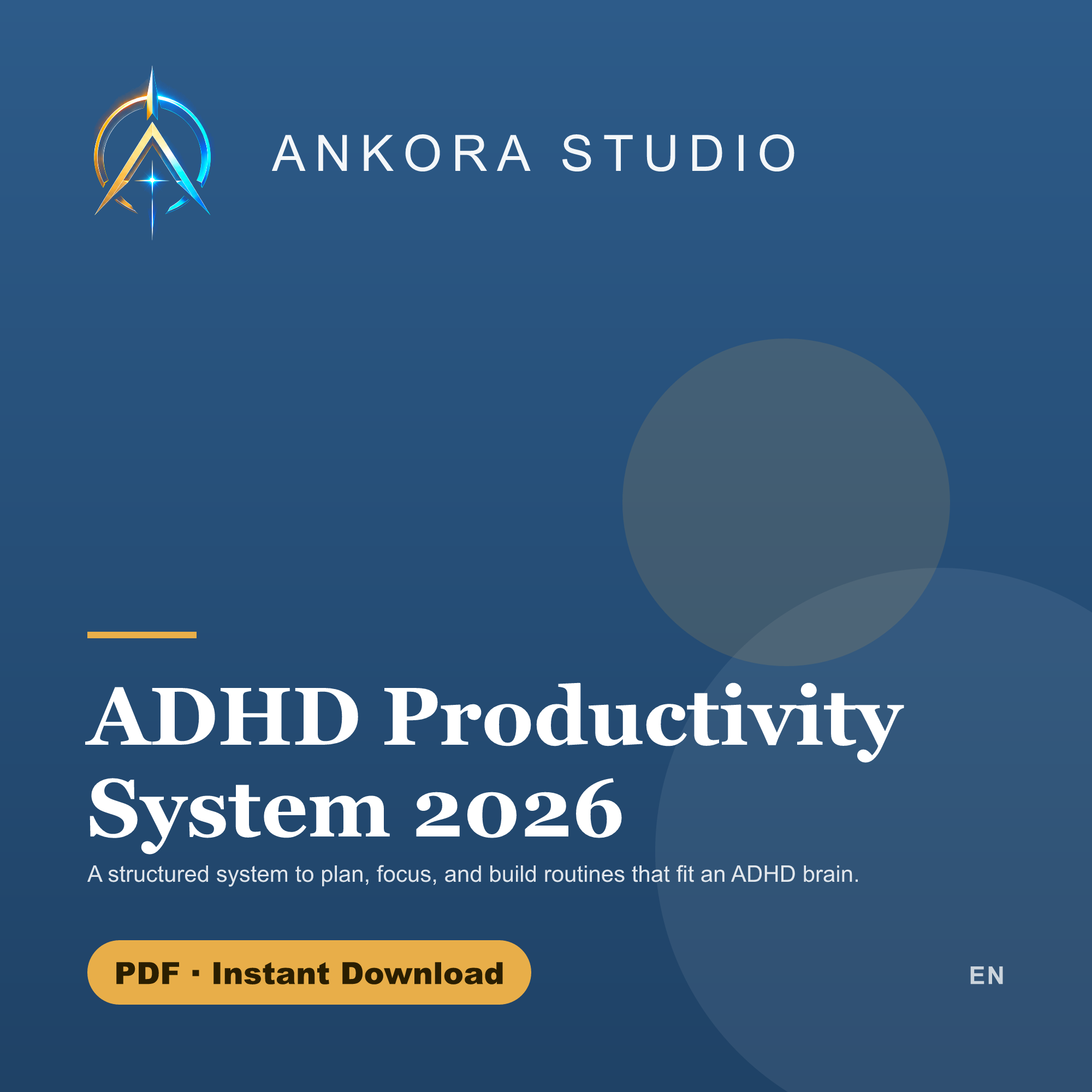 ADHD Productivity System 2026 PDF