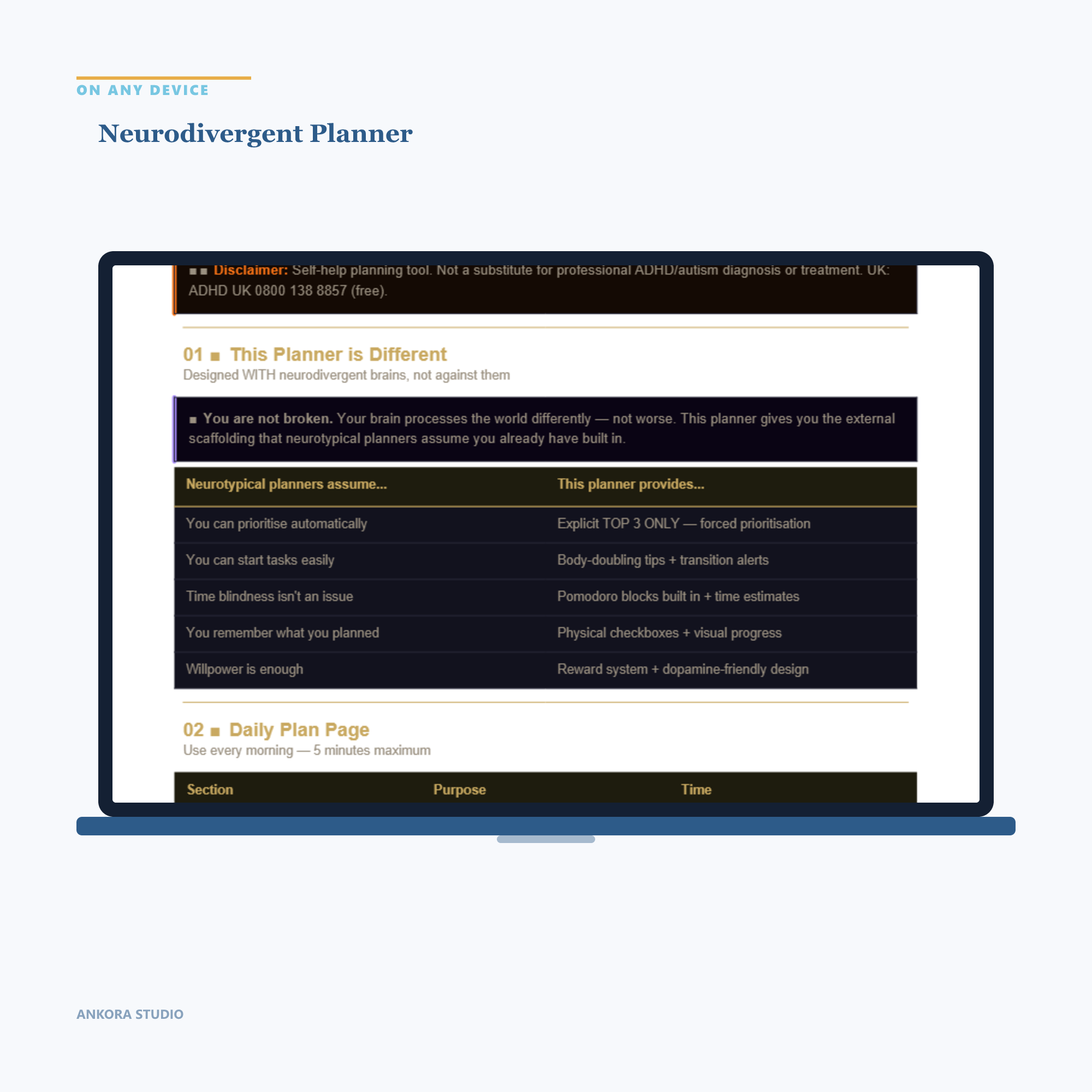 Neurodivergent Planner